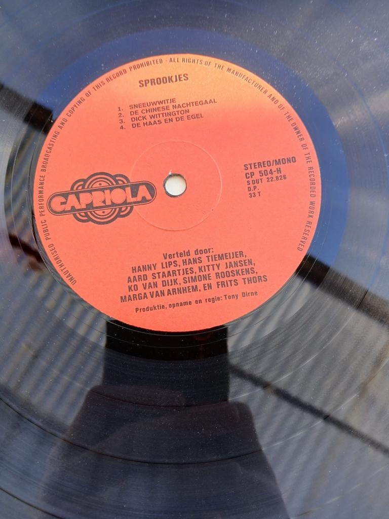 Sprookjes vinylplaat, Ophalen of Verzenden