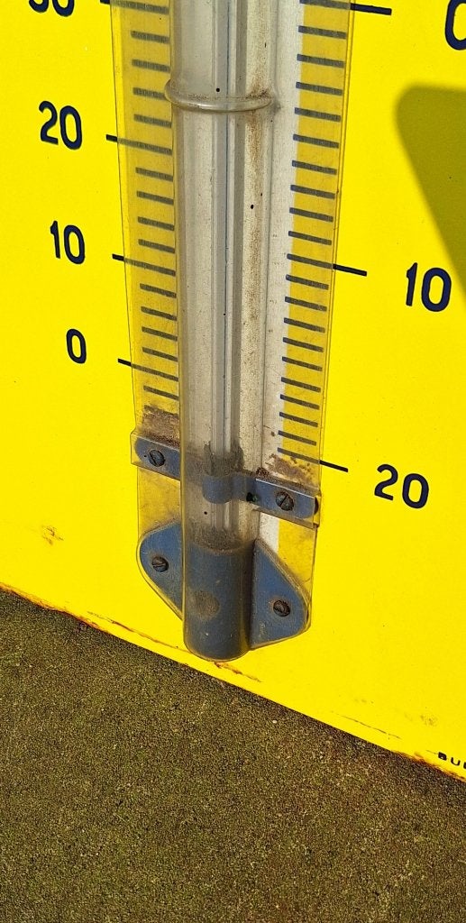 Emaille Duckhams Motor Oil thermometer., Reclamebord, Gebruikt, ., .