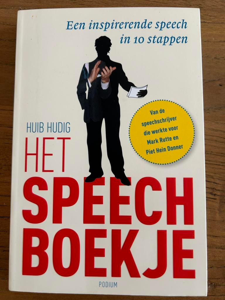 Huib Hudig - Het speechboekje, Sociale wetenschap, Nieuw, Ophalen of Verzenden, Huib Hudig