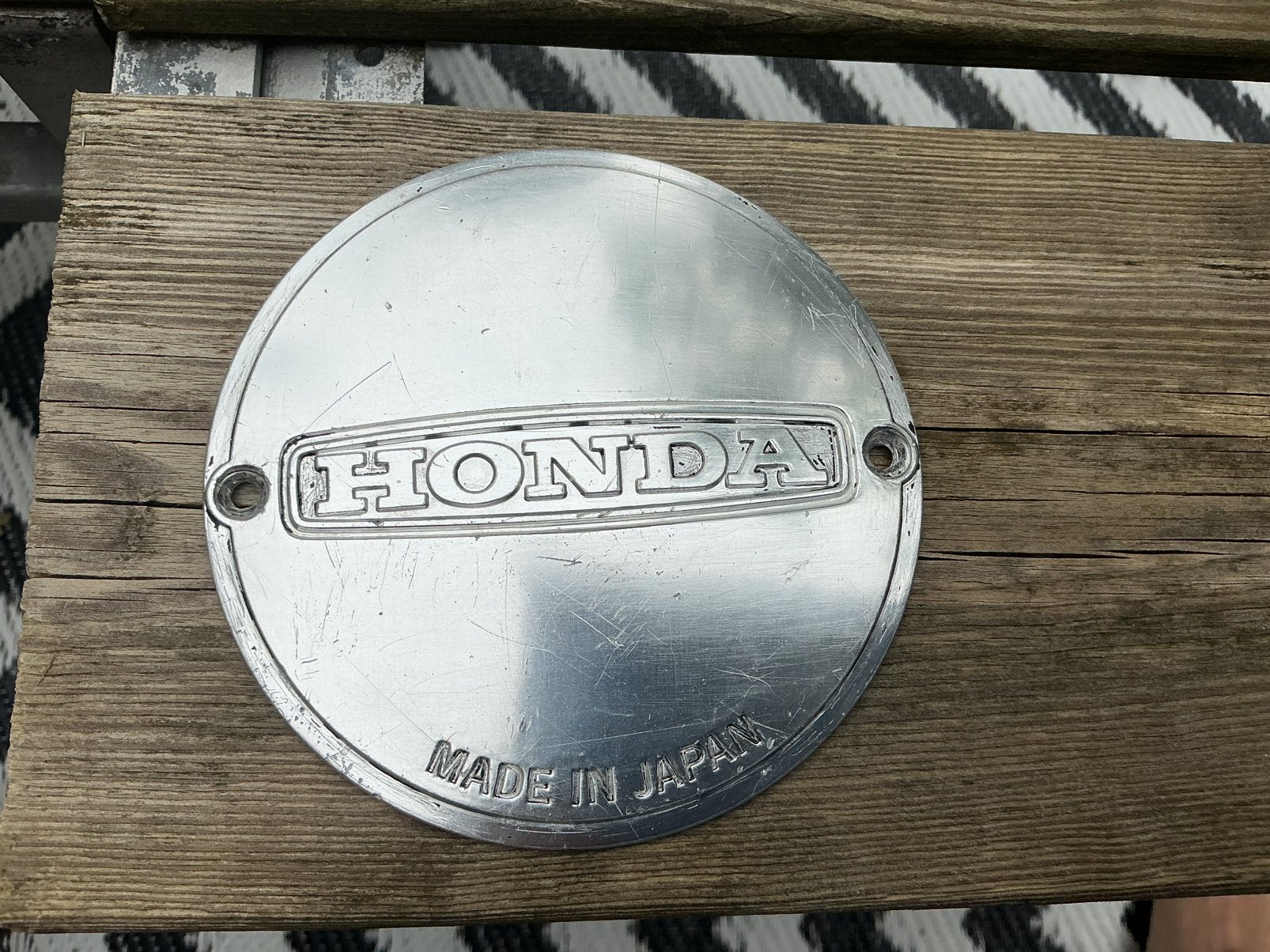 Honda onstekingskapje aluminium origineel oud en gaaf!, Motoren, Ophalen of Verzenden