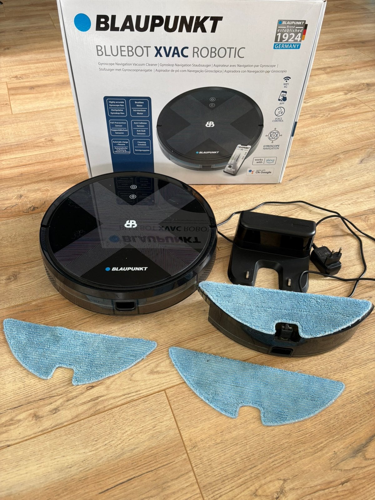 Blaupunkt Bluebot XVAC Robotstofzuiger met dweilfunctie, Witgoed en Apparatuur, Stofzuigers, Verzenden, Gebruikt, Robotstofzuiger