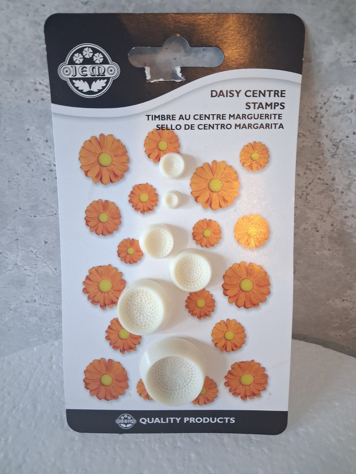 Ojemdo Daisy Centre Stamps - Margriet Bloemen Decoratie, Ophalen of Verzenden, Nieuw, Taarten of Cupcakes, Versiering