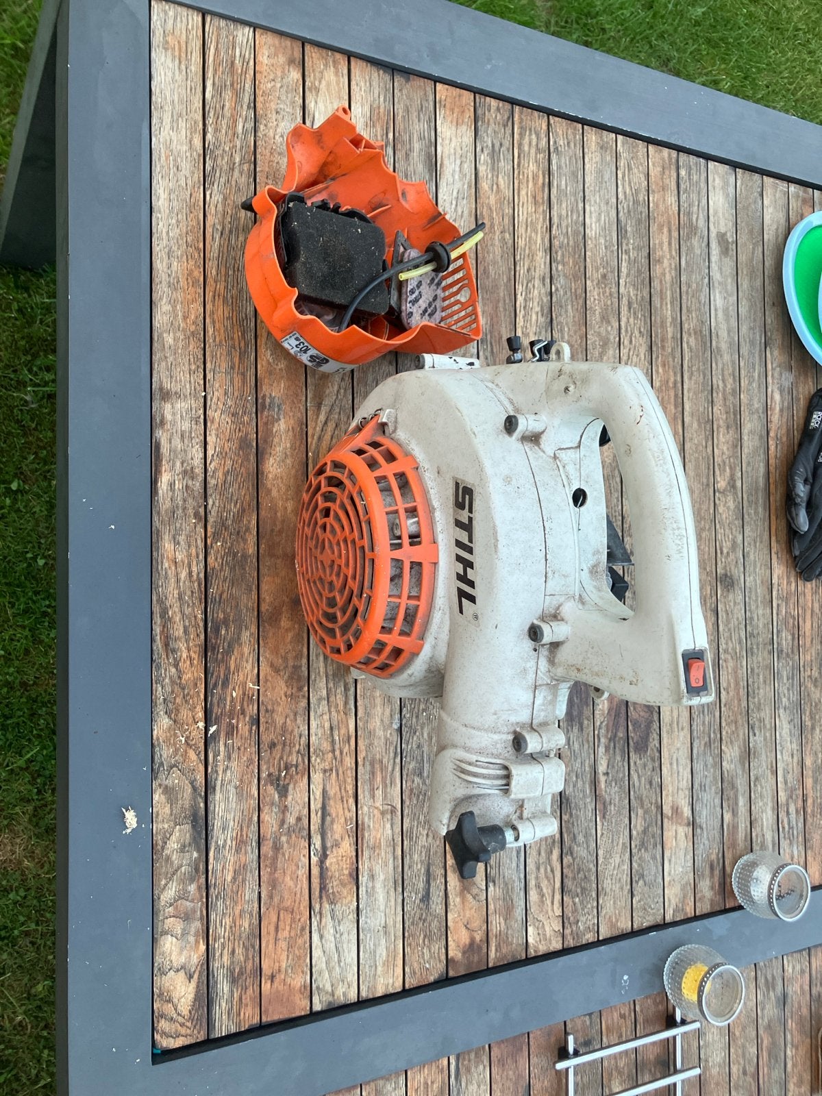 Stihl SH 55 Bladblazer - Onderdelen/Defect, Ophalen of Verzenden, Gebruikt, Benzine, Handgedragen