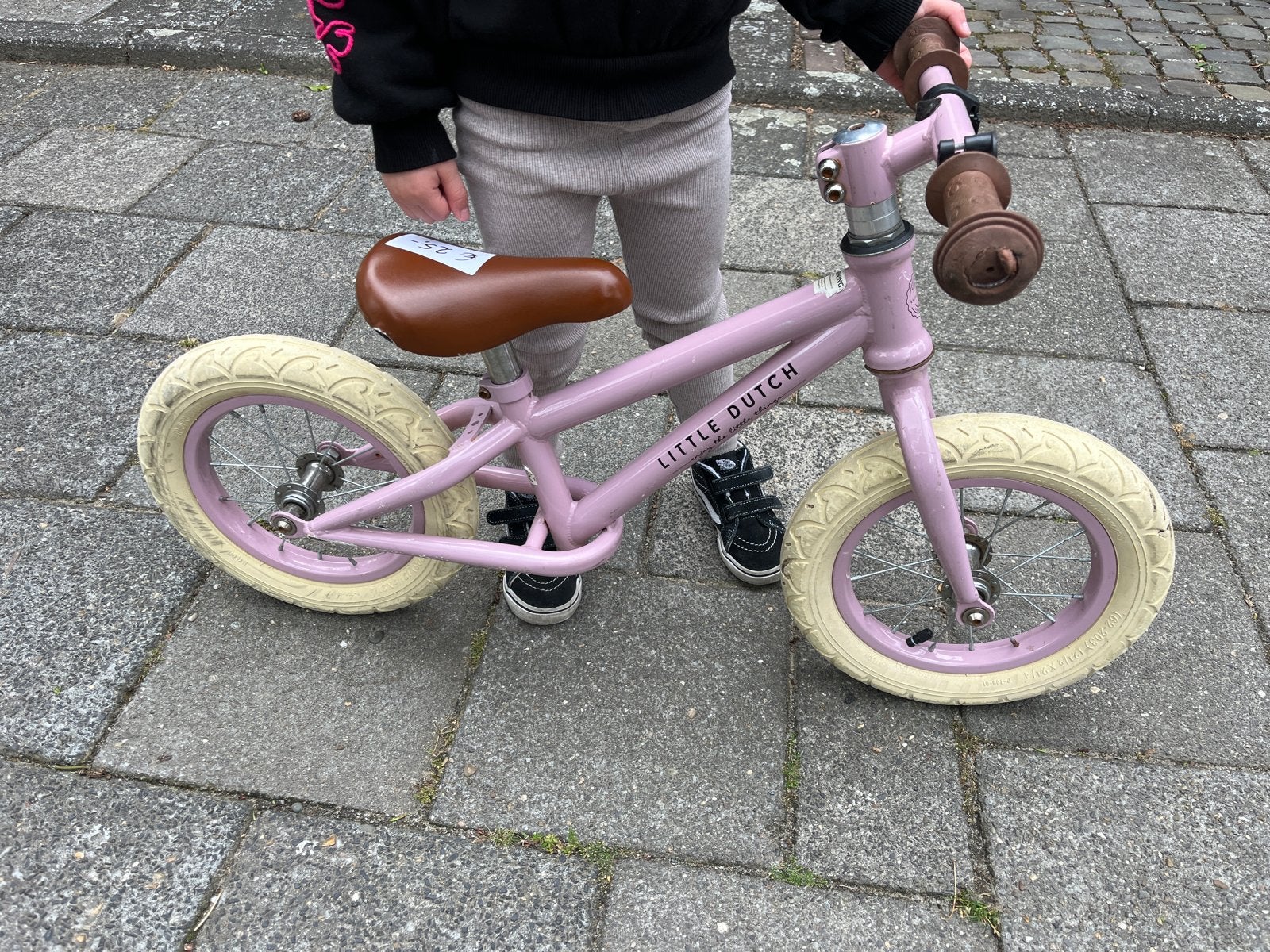 Little Dutch loopfiets roze, Ophalen, Gebruikt, 16 tot 20 inch