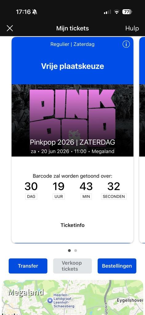 Pinkpop 2026 zaterdag 20 juni (2 kaarten/tickets), Tickets en Kaartjes, Twee personen