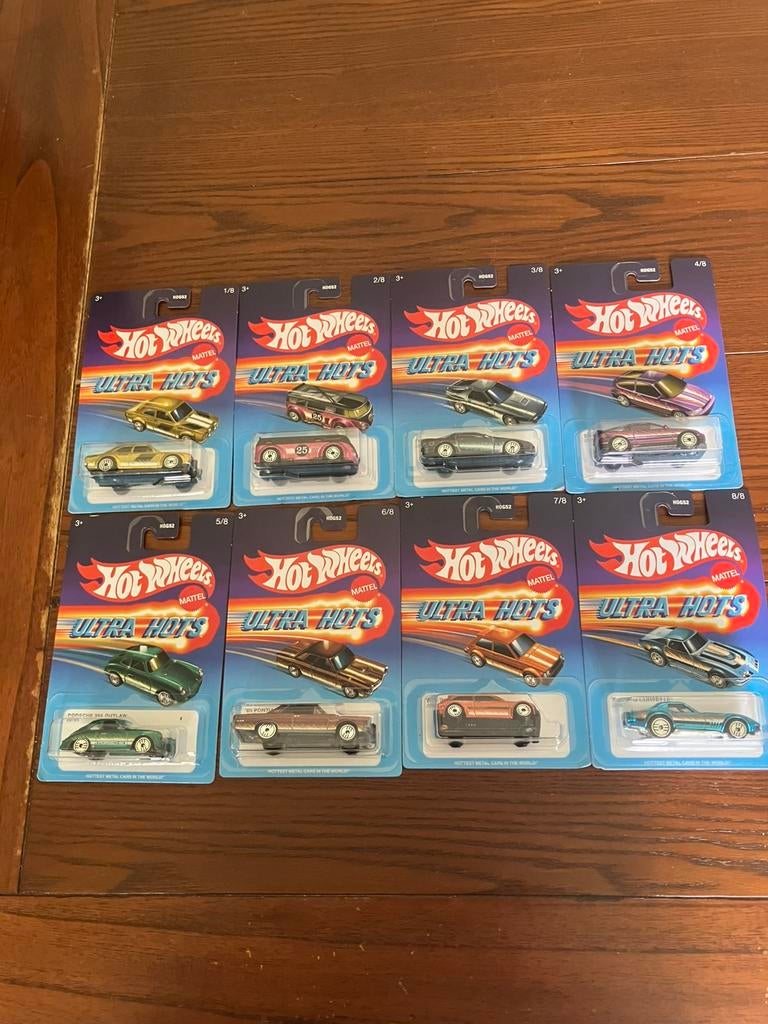 Hot Wheels Ultra Hots complete serie van 8 auto’s, Kinderen en Baby's, Speelgoed | Speelgoedvoertuigen, Ophalen of Verzenden, Nieuw