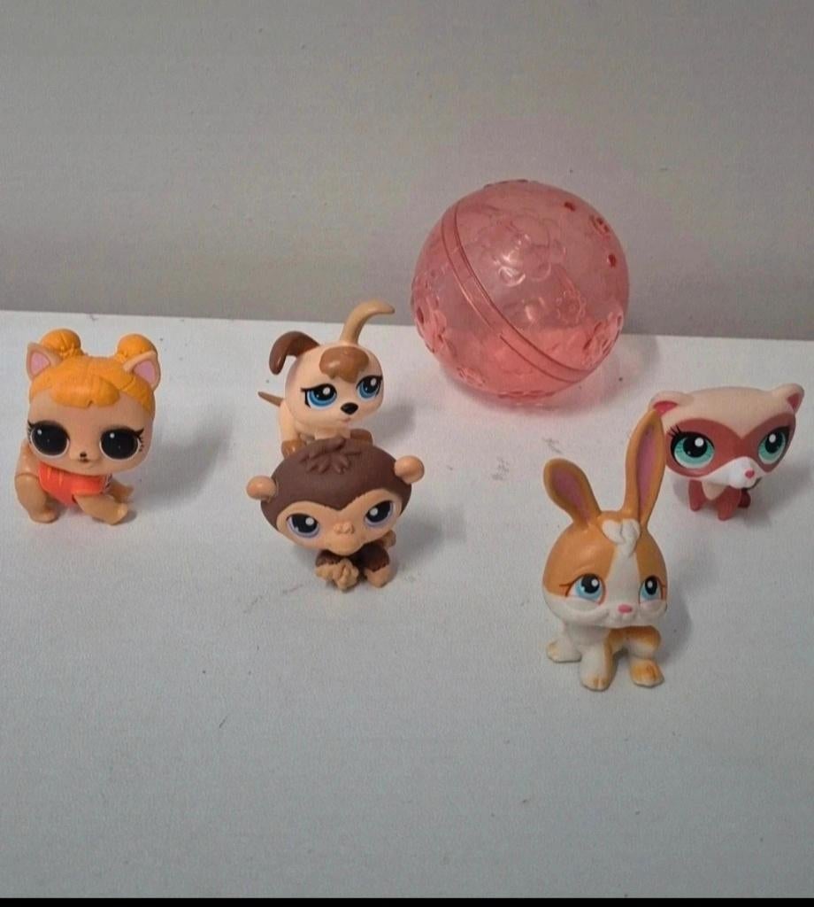 Littelset petshop figuurtjes, Ophalen of Verzenden, Gebruikt