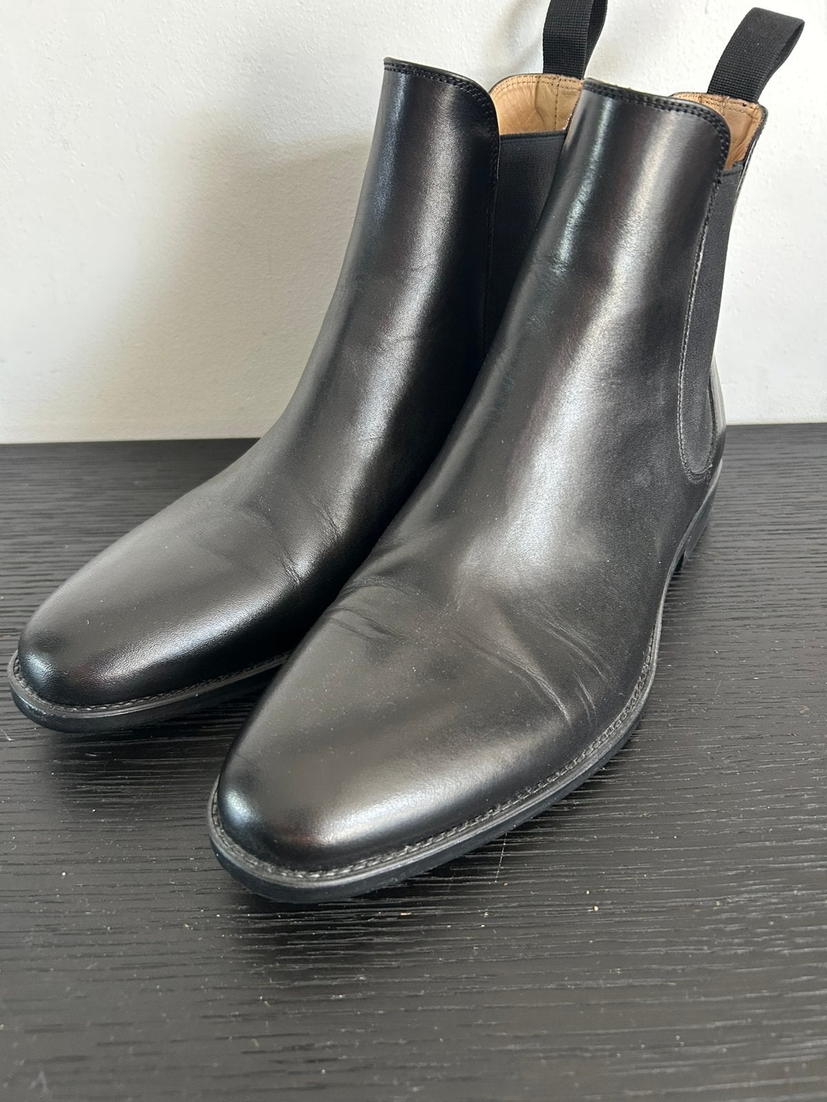 Scarosso.  Leren.  Enkel Laars.  40, Ophalen, Zwart, Boots