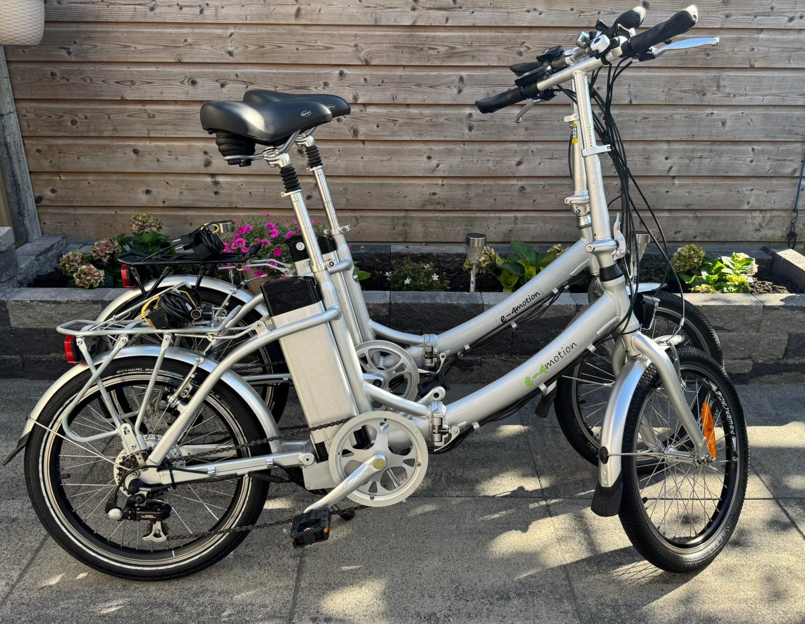 2x E4 motion elektrische vouwfietsen gereviseerde accu’s, Ophalen of Verzenden, Zo goed als nieuw, 20 inch of meer, Versnellingen