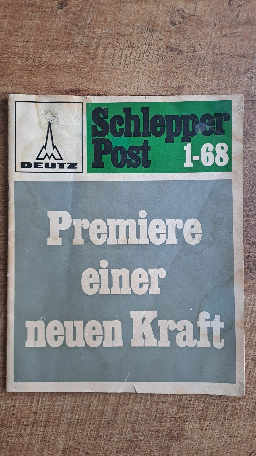 Oude Schlepper Post uit 1968 over Deutz tractoren ,trekkers, Ophalen of Verzenden, Gelezen, Catalogus