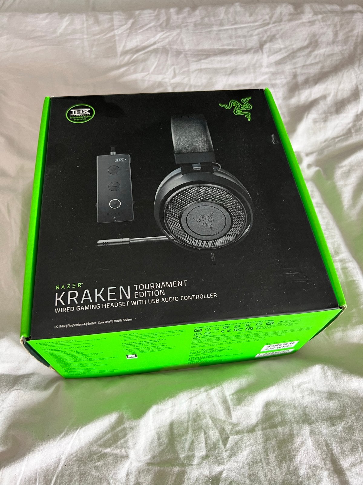 Razer Kraken Tournament Edition Gaming Headset Zwart, Gaming, Ophalen of Verzenden, Razer, Microfoon