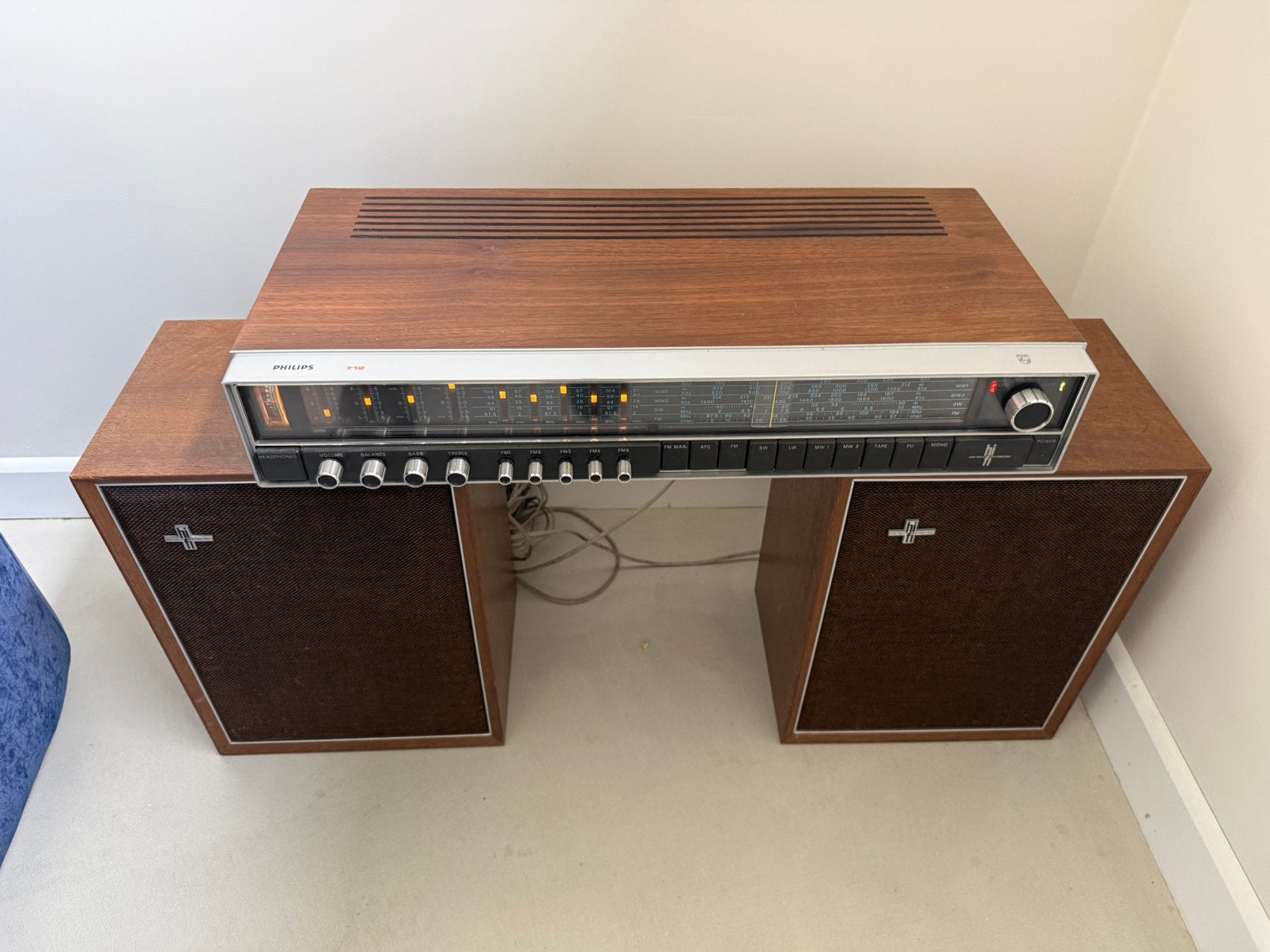 Radio philips 22rh 712, Ophalen, Gebruikt, 1 klavier, Orgel