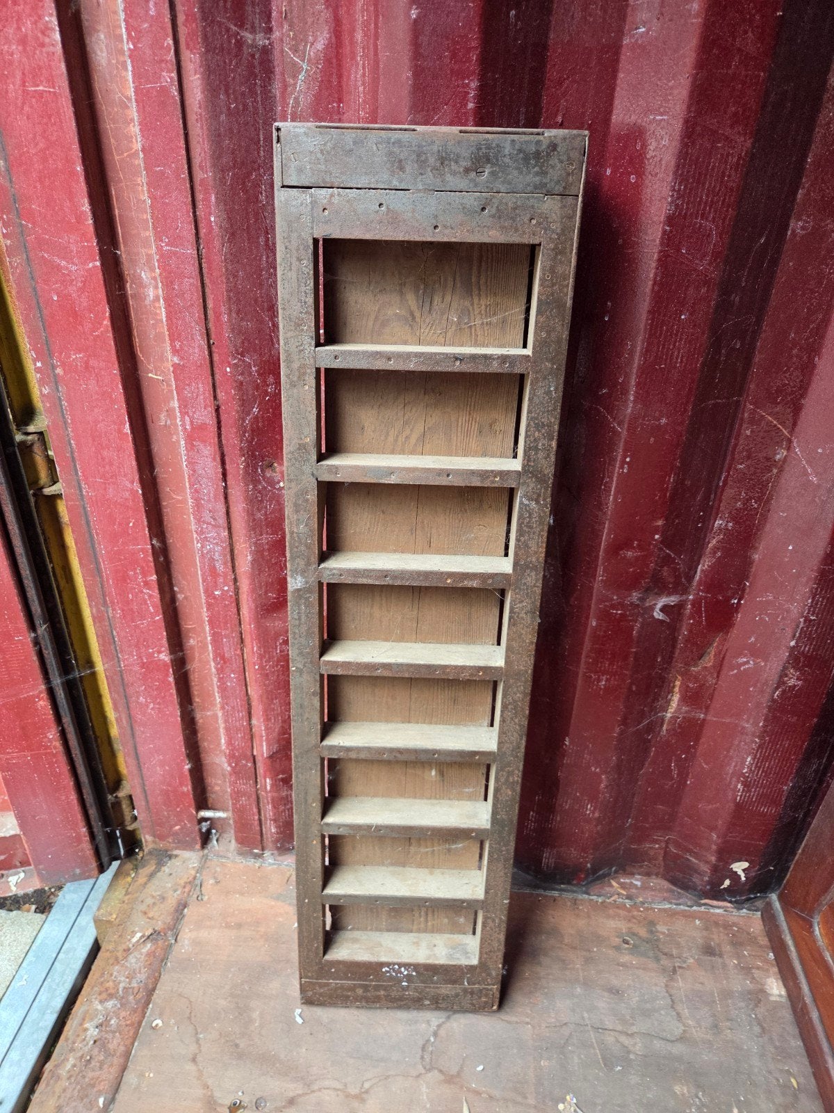 Antieke Brocante Steenmal  Decoratieve Houten Vorm, Ophalen
