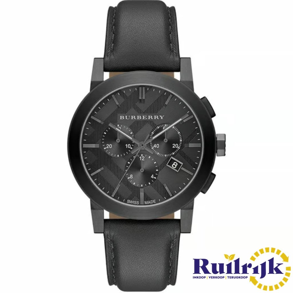 Burberry BU9364 The City Black Chrono Horloge - nieuw, Burberry, Nieuw, https://www.burberry.com/contact-us/, Horseferry House, Horseferry Road, London SW1P 2AW, Verenigd Koninkrijk