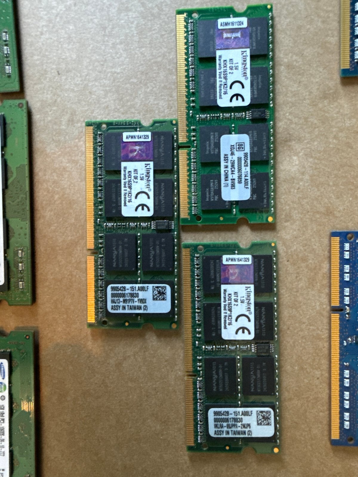 Kingston HyperX KHX16S9P1K2/16 DDR3, Gebruikt, 8 GB, DDR3, Ophalen of Verzenden