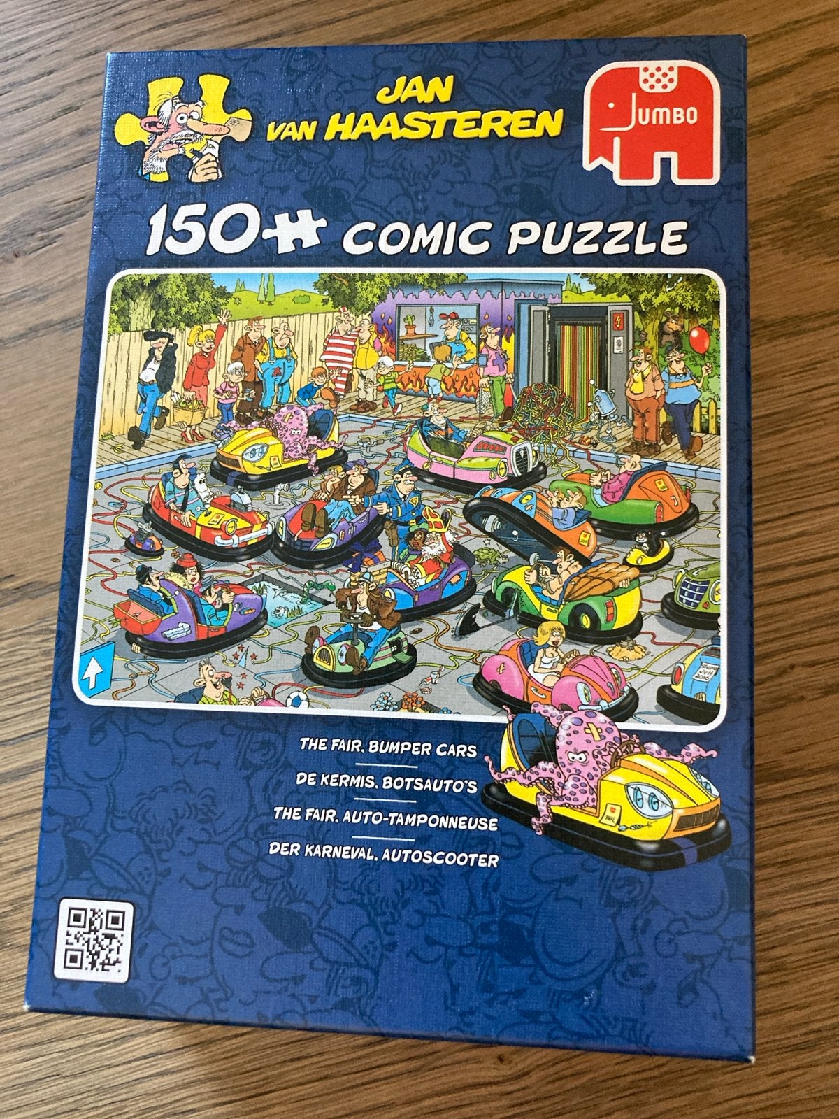 Jan van Haasteren 150+ Comic Puzzle - Botsauto's, Ophalen of Verzenden, Meer dan 50 stukjes, Zo goed als nieuw, 6 jaar of ouder