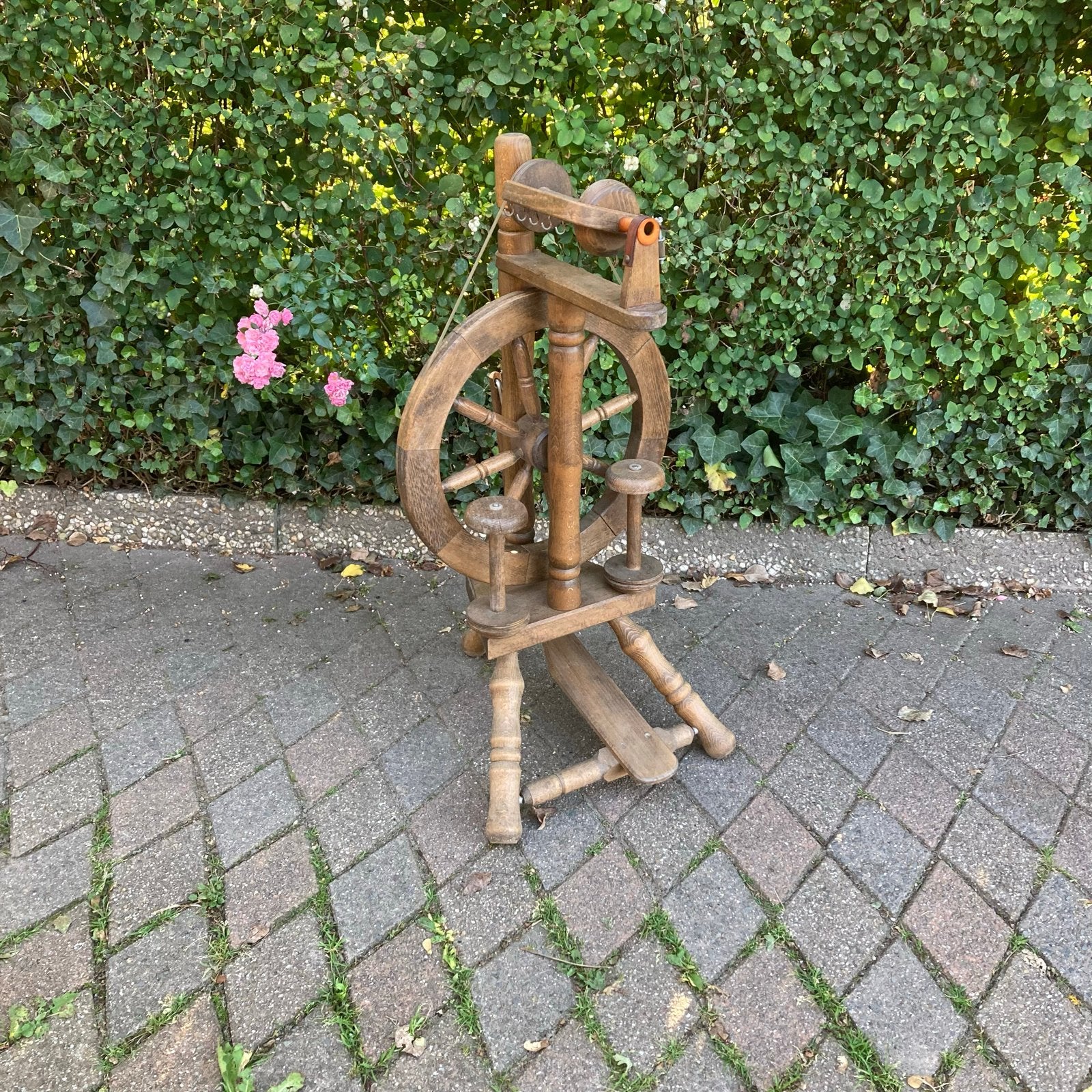 Vintage Spinnewiel - Decoratief Antiek Stuk, Ophalen