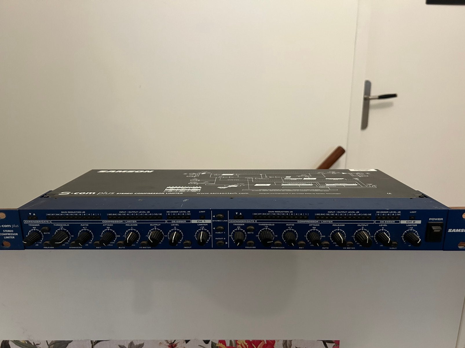 Samson S-com plus Stereo Compressor/Limiter, Ophalen of Verzenden, Zo goed als nieuw, Compressor