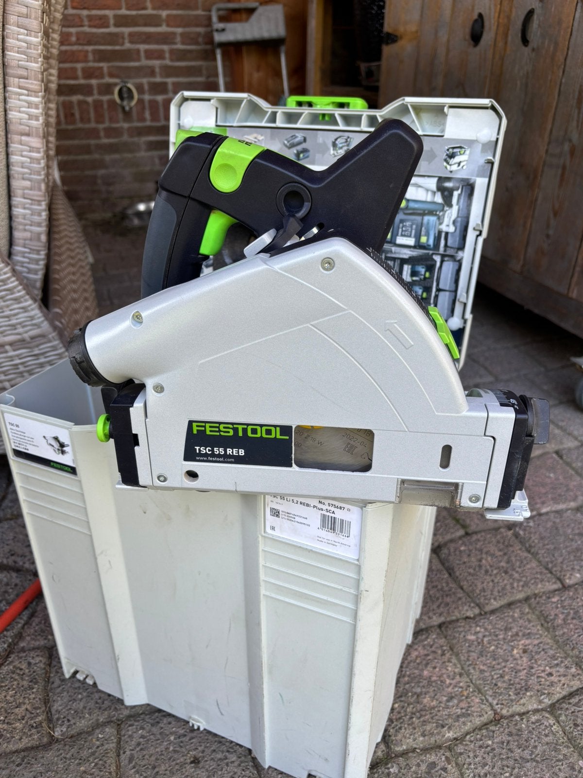 Festool tsc55 36v zaag te koop, Doe-het-zelf en Verbouw, Gereedschap | Zaagmachines, Zo goed als nieuw, Invalzaag, 1200 watt of meer