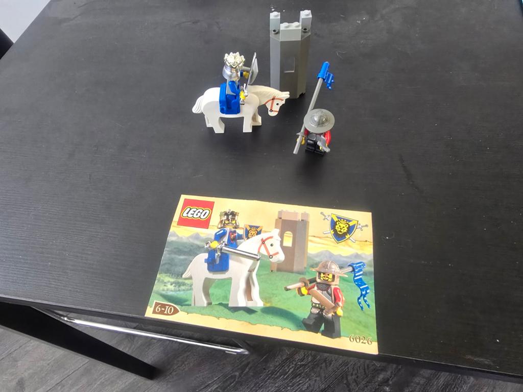 Lego Castle 6026 - Koning en Ridder met Paard, Compleet, Gebruikt, Lego, Ophalen of Verzenden