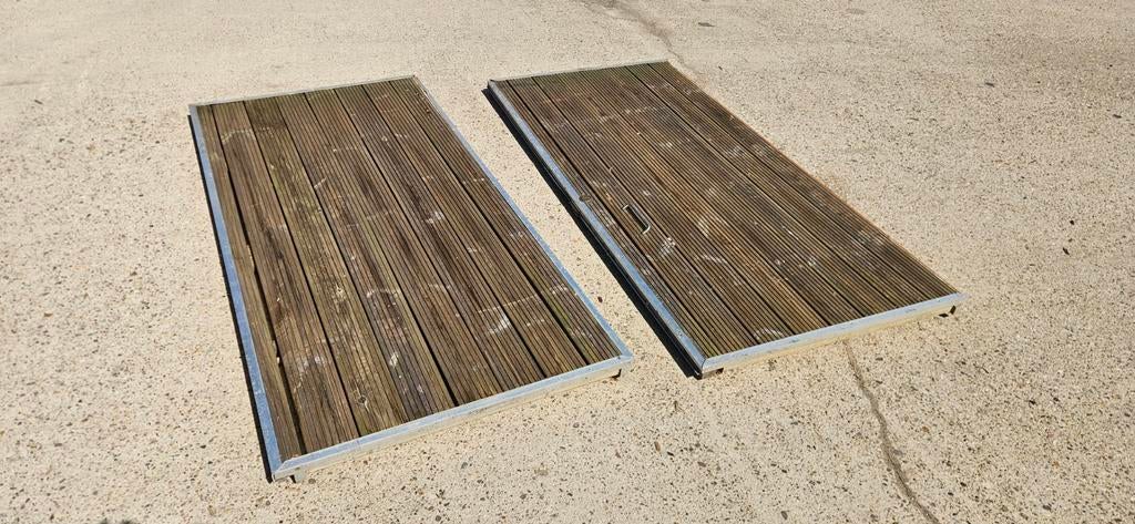 Tuinpoort, tuindeur, houten poort, schutting, doorgang, Tuin en Terras, Ophalen, Gebruikt, Minder dan 100 cm, Draaipoort
