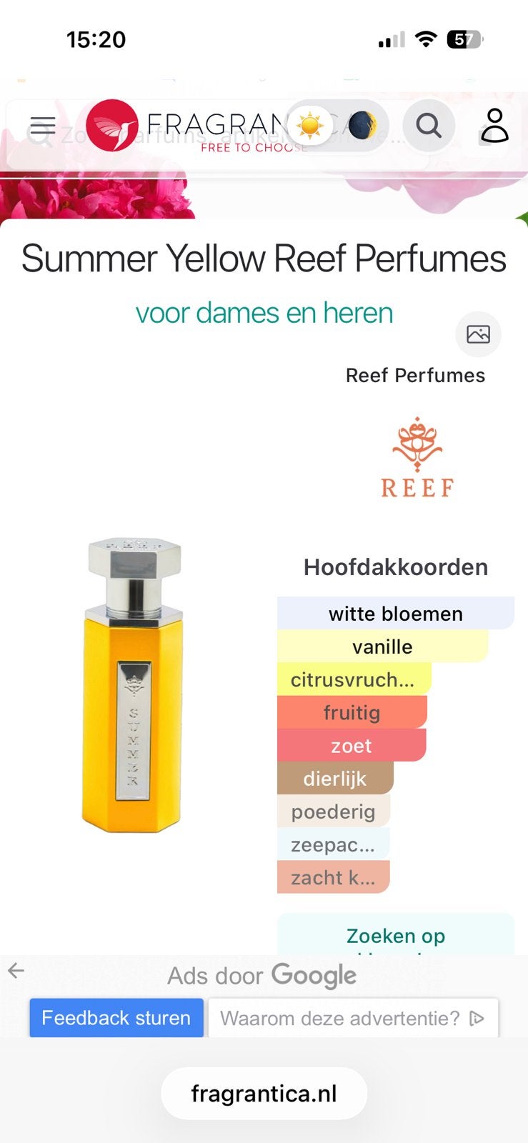 Reef summer yellow, Ophalen of Verzenden, Zo goed als nieuw