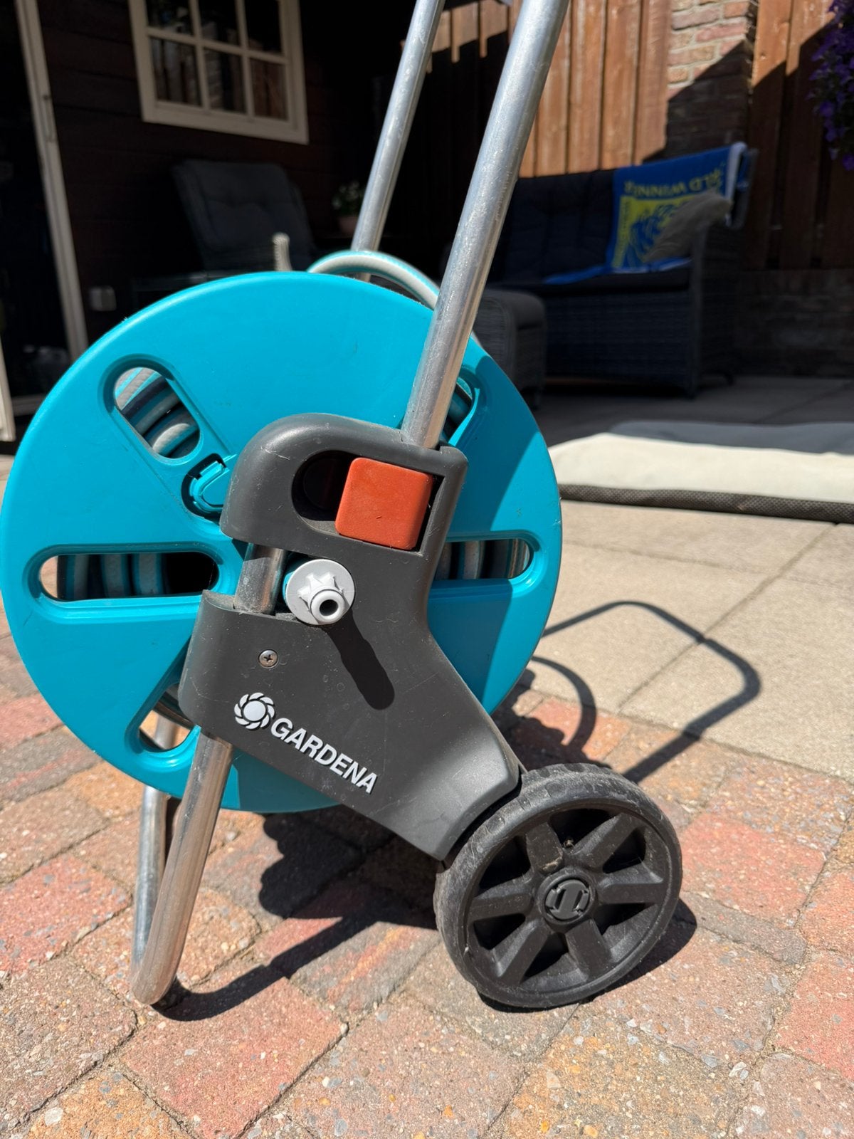 Gardena tuinslang haspel 25 meter, Tuin en Terras, Ophalen, Zo goed als nieuw, Tuinslang