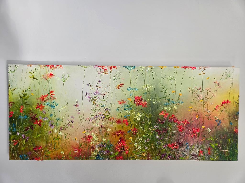 Origineel Werk Yulia Muravyeva op Doek 50x120cm, Ophalen