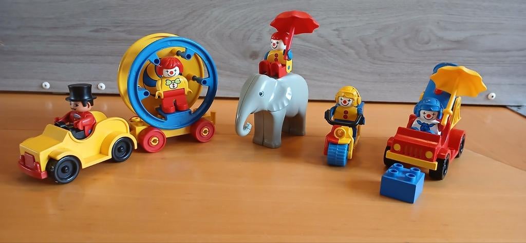Duplo Vintage circusset 2650 en 2651, Ophalen of Verzenden, Gebruikt, Complete set, Duplo