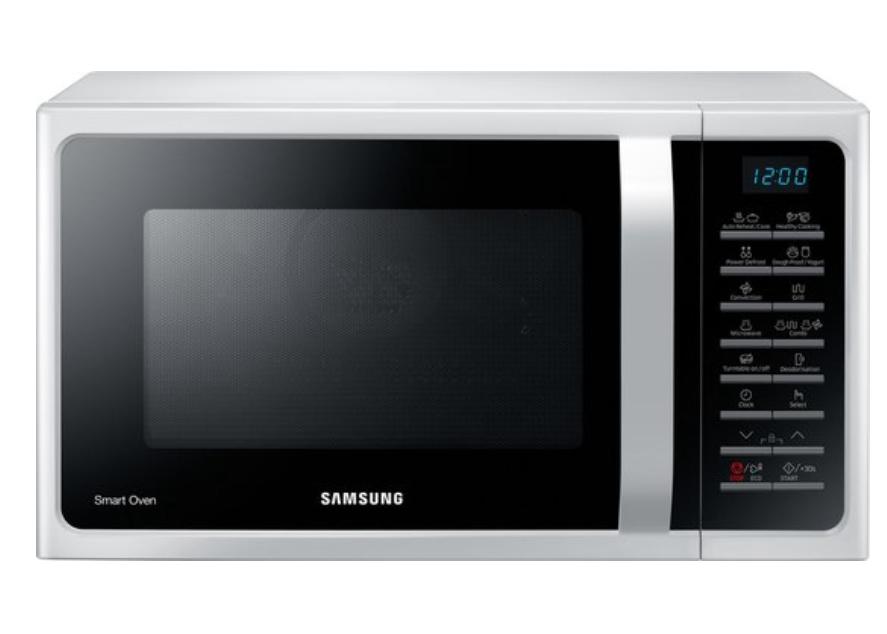 Samsung MC28H5015AW - Combi-magnetron - Wit, Ophalen, Zo goed als nieuw, Vrijstaand, Combimagnetron