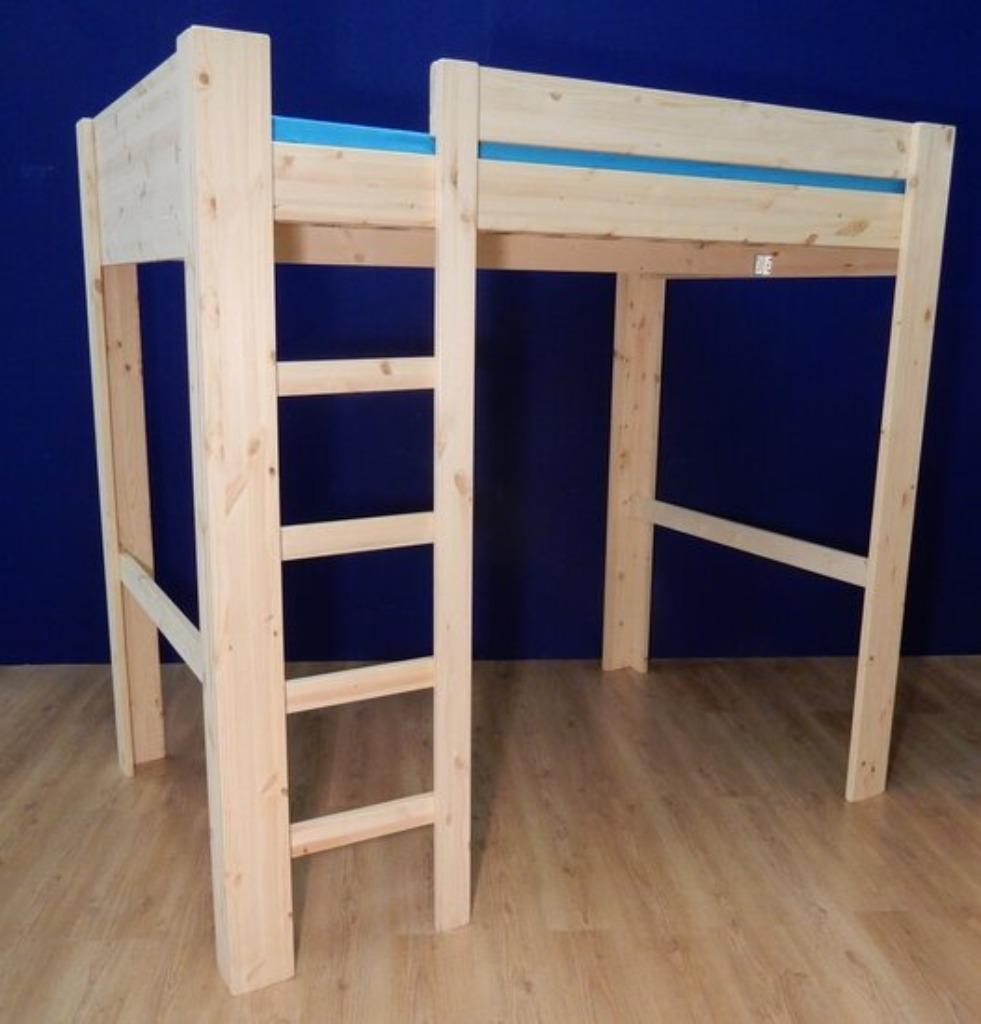 stevige 2-persoons Hoogslaper 10 hoogtes 20 matrasmaten, Zijperstraat15, 210 cm, Ophalen of Verzenden, Info@beddenopmaat.nl