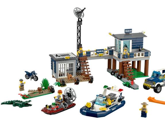 Lego City 60069 Moeraspolitie, Ophalen of Verzenden, Zo goed als nieuw, Complete set, Lego