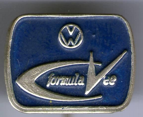 VW Formula Vee blauw op zilverkl auto speldje ( D_143 ), Verzenden, Nieuw, Transport, Speldje of Pin