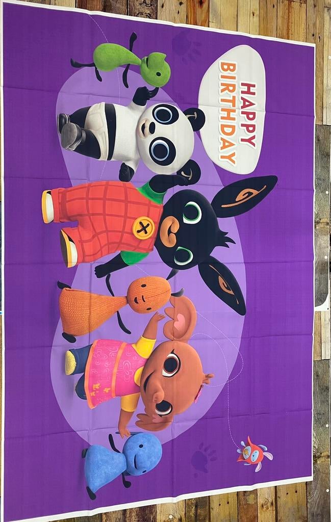 Bing het konijn achtergronddoek 80cm x 120cm, Hobby en Vrije tijd, Feestartikelen, Verzenden, Nieuw, Versiering, Verjaardag