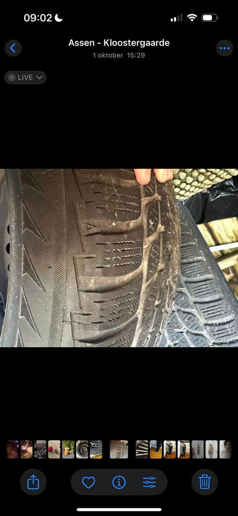 Winterbanden volkswagen golf 6, Auto-onderdelen, Banden en Velgen, Ophalen, Gebruikt, 15 inch, Banden en Velgen