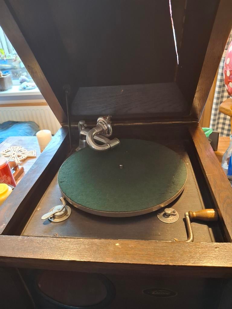 Antieke Artone Grammofoon met Platen, Ophalen