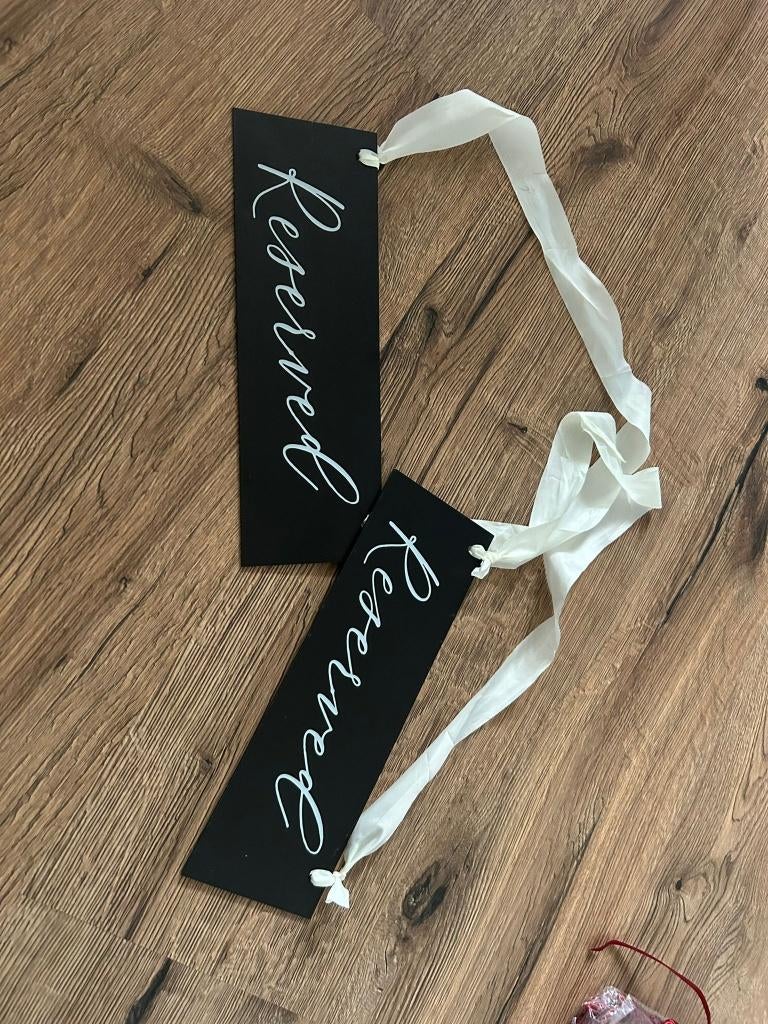 gereserveerd bordjes (2), Ophalen of Verzenden, Nieuw, Reclamebord