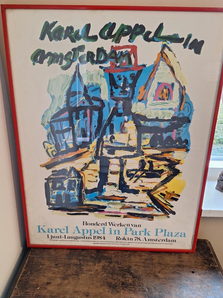 Karel Appel Originele Expositieposter, Ophalen
