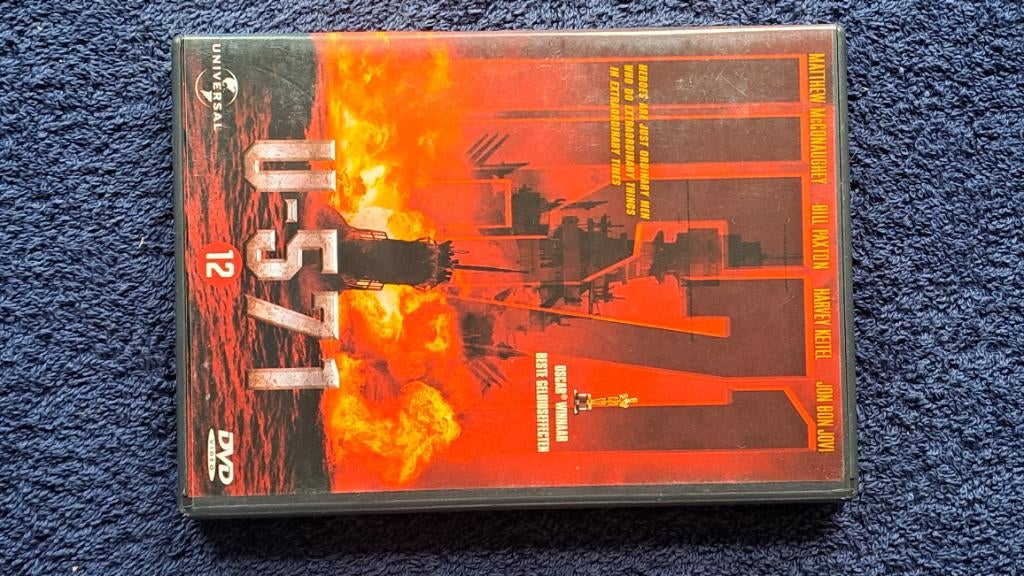 U-571 "Harvey Keitel, Bill Paxton, John Bon Jovi", Alle leeftijden, Ophalen of Verzenden, Zo goed als nieuw, Overige gebieden