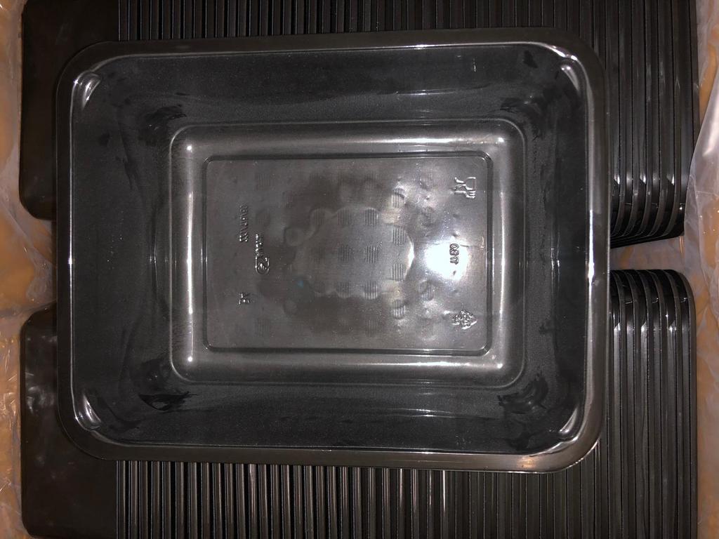 Zwarte plastic vershoudbakjes - Nieuw in doos, Ophalen