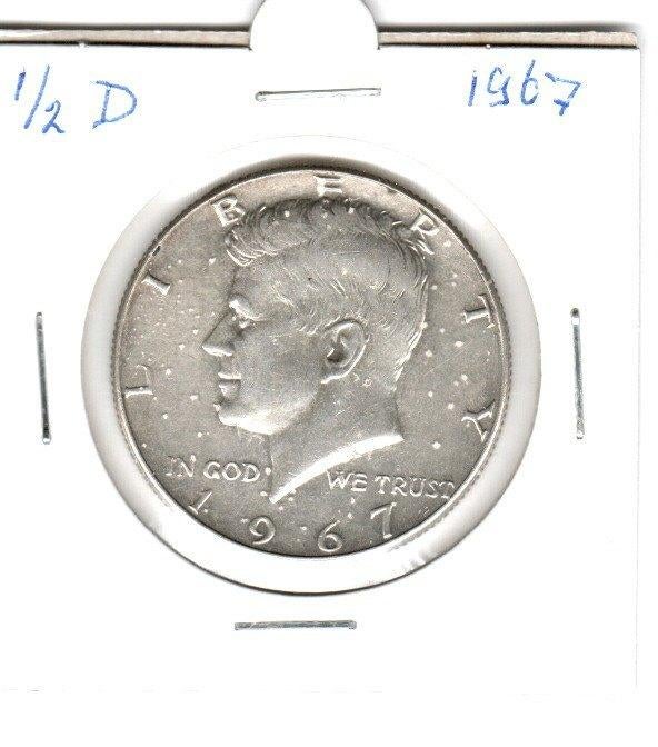Amerika, half dollar 1967, Ophalen of Verzenden, Noord-Amerika, Losse munt, Zilver