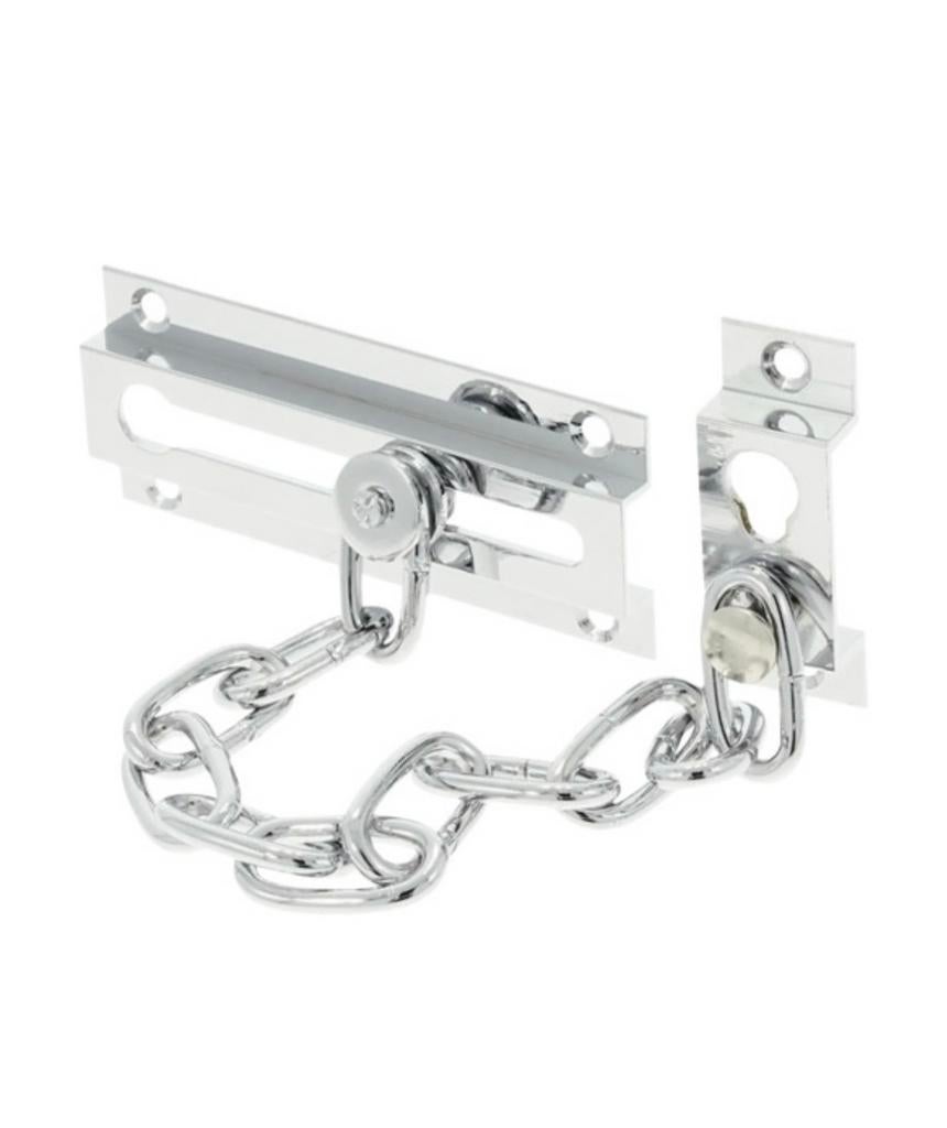 Impresso Deurketting Verchroomd, Doe-het-zelf en Verbouw, Hang- en Sluitwerk, Ophalen of Verzenden, Nieuw, Chroom, Schuif of Grendel