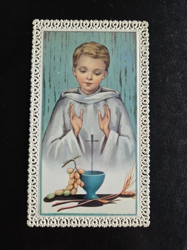 Oude religieuze kaart - Eerste Communie, Verzamelen, Ophalen of Verzenden