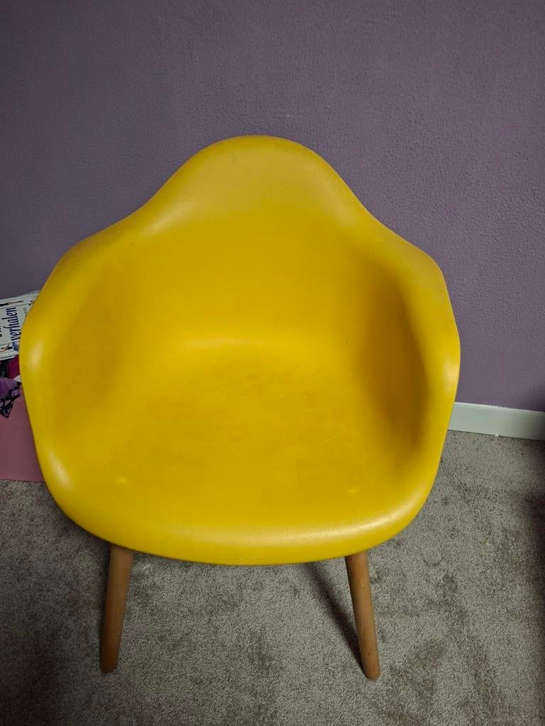 4x gele kuipstoelen, Ophalen, Gebruikt, Overige kleuren, Vier