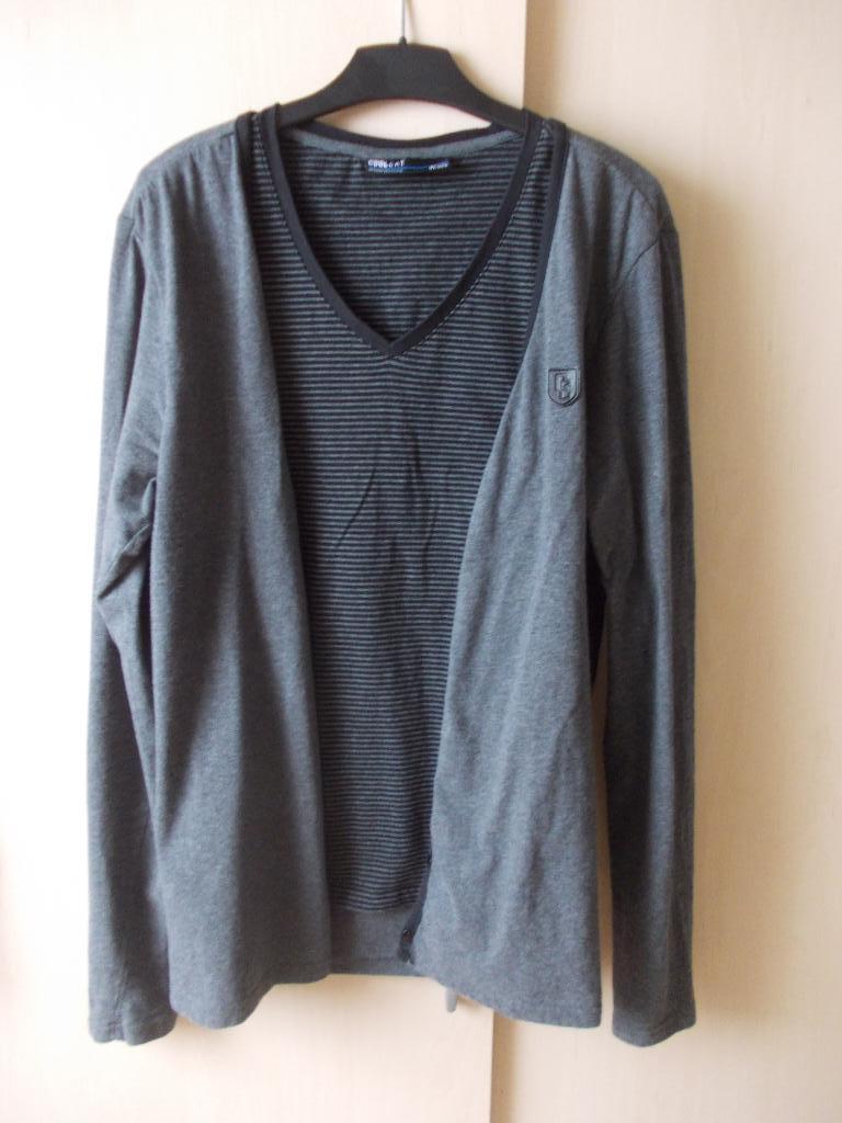 Prachtig vest met shirt van Coolcat, maat M, Kleding | Dames, Truien en Vesten, Zo goed als nieuw, Coolcat, Grijs, Ophalen