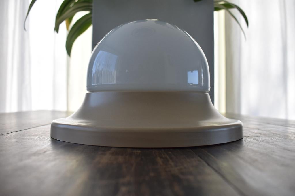 UFO lamp spage age retro vintage BAUHAUS plafonnaire design, Ophalen of Verzenden, Gebruikt, Glas, Spage age
