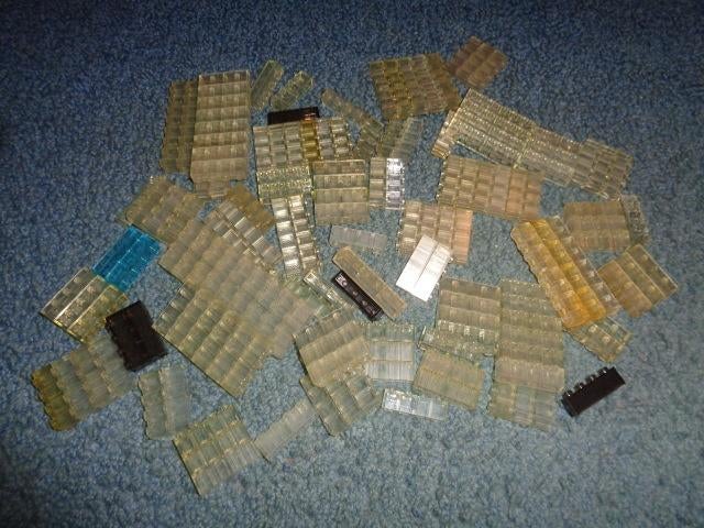 Partij H276=Lego stenen transparant, Lego, Lego, Gebruikt, Lego
