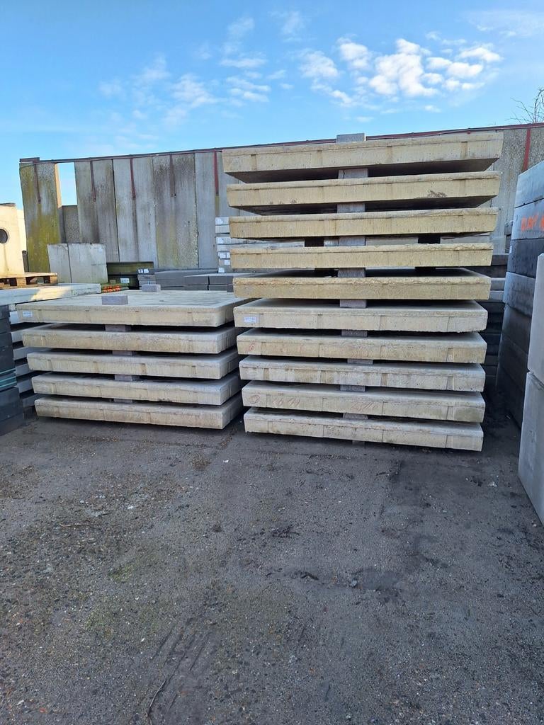 Betonplaten 2x2. Met wavemotief.   Gratis bezorging., Ophalen of Verzenden, Beton, Overige typen