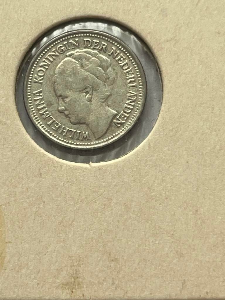 1936 10 Cent Wilhelmina - Zilveren Munt, Postzegels en Munten, Munten | Nederland, Zilver, Ophalen of Verzenden, 10 cent, Koningin Wilhelmina