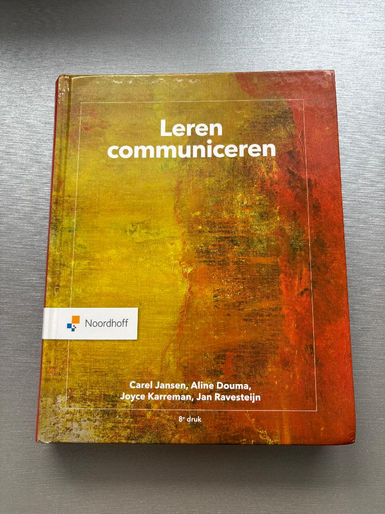 Leren communiceren, Boeken, Zo goed als nieuw, Noordhoff Uitgevers, Alpha, HBO